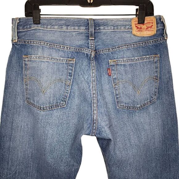 Levi's Women Jeans, Levi's 501 CT Button Fly Straight Leg Tapered Jeans, Sz W32 - Picture 10 of 11